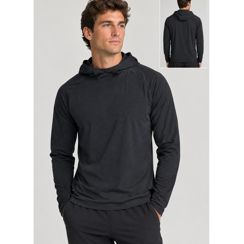 Lululemon Metal Vent Tech Hoodie 2.0 Mens L Black Long Sleeve Athletic Training